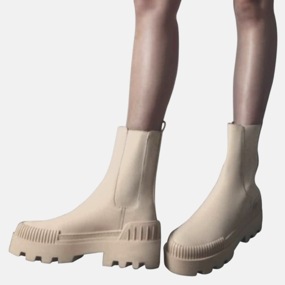 Zara rubberised boots